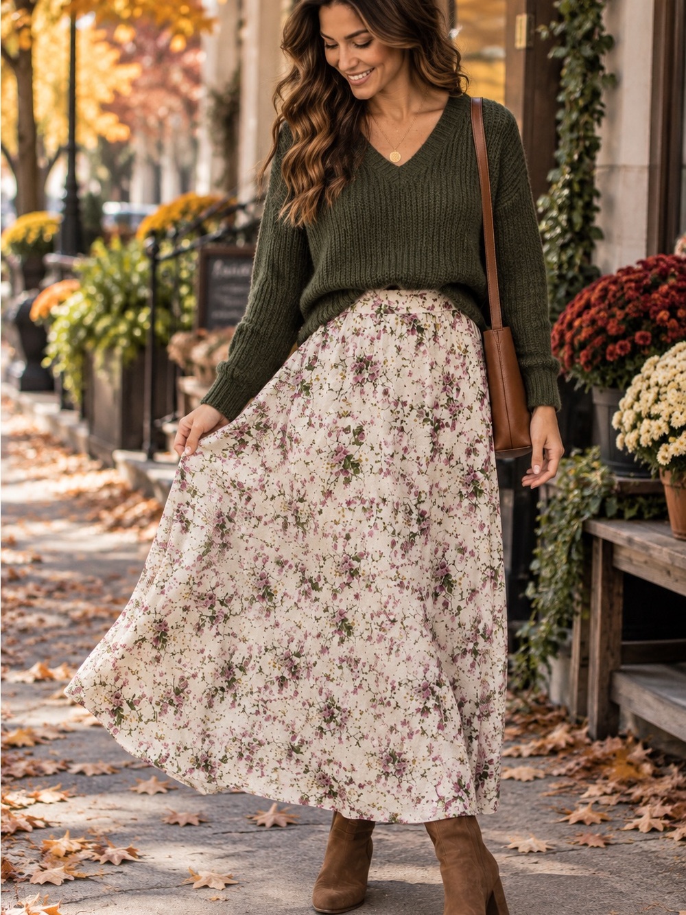 Max Studio Floral Maxi Skirt XS | Cottagecore Romantic Boho